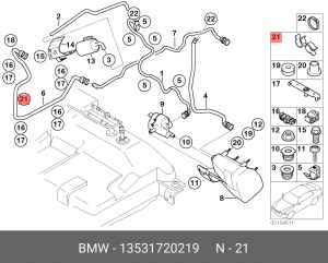 Держатель проводов 13531720219 BMW