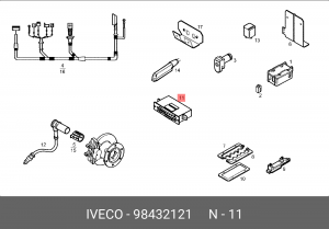 Блок управления, динамики тормоза / движения 98432121 IVECO