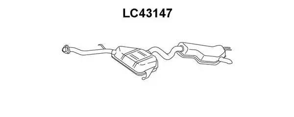 Глушитель выхлопных газов конечный LC43147 VENEPORTE