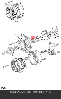 Подшипник 90443665 GENERAL MOTORS