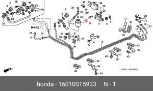 Топливный фильтр 16010-ST5-933 HONDA