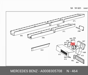 Электродвигатель, вентиляция салона A0008305708 MERCEDES BENZ