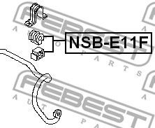 Втулка стабилизатора NSB-E11F FEBEST