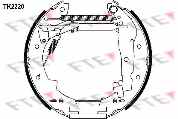 Комплект тормозных колодок TK2220 FTE