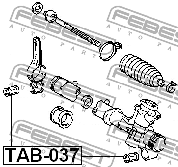 Подушка крепления рулевой рейки TAB-037 FEBEST