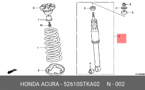 Амортизатор подвески 52610STKA02 HONDA
