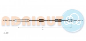 Трос ручного тормоза 230251 ADRIAUTO