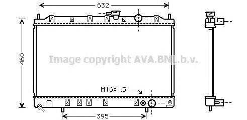 Радиатор охлаждения ДВС MT2134 AVA
