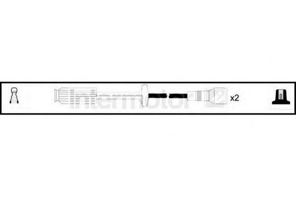 Ккомплект проводов зажигания 73916 STANDARD