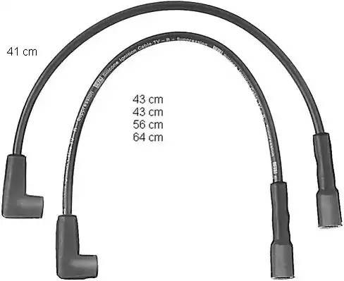 Ккомплект проводов зажигания ZEF574 BERU