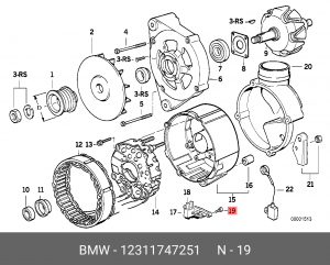 Болт 12 31 1 747 251 BMW
