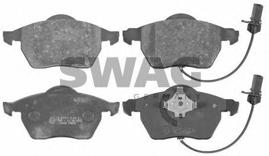 Комплект тормозных колодок, диско 30916448 SWAG
