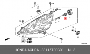 Лампа 33115TF0G01 HONDA