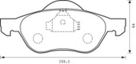 Комплект тормозных колодок, диско 573016B BENDIX JURID