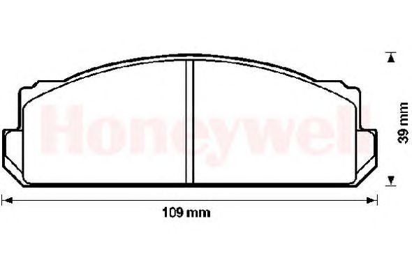 Комплект тормозных колодок, диско 571810B BENDIX JURID