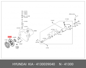 Нажимной диск сцепления 4130039040 HYUNDAI KIA