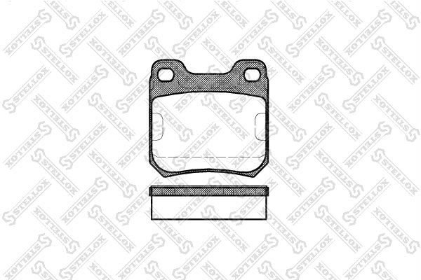 Колодки тормозные дисковые 250-040-SX STELLOX