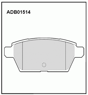 Колодки тормозные дисковые ADB01514 ALLIED NIPPON
