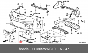Деталь 71180SWWG10 HONDA