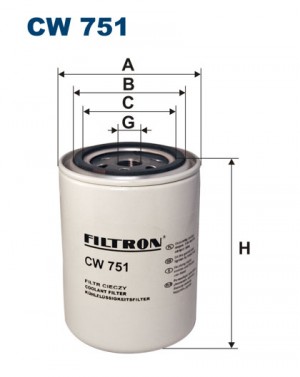 Фильтр масляный двигателя CW751 FILTRON