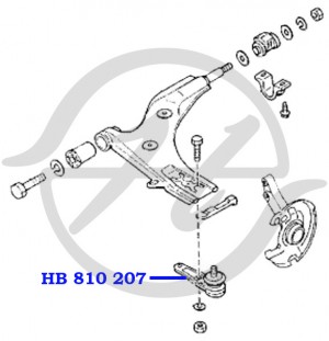 Опора шаровая подвески HB 810 207 HANSE