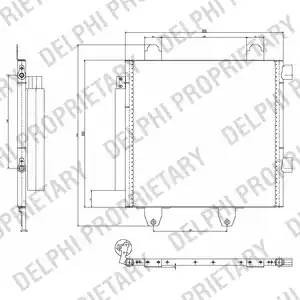 Конденсатор, кондиционер TSP0225643 DELPHI
