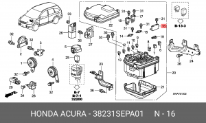 Предохранитель 38231SEPA01 HONDA