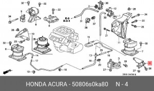 Деталь 50806S0KA80 HONDA