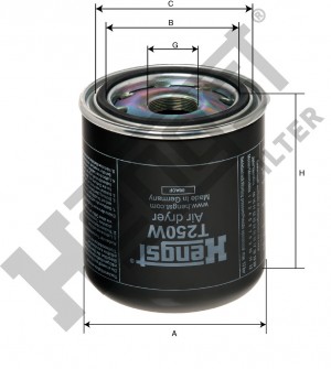 Патрон осушителя воздуха, пневматическая система T250W HENGST