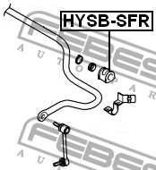 Втулка стабилизатора HYSB-SFR FEBEST