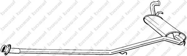Глушитель выхлопных газов конечный 287-265 BOSAL