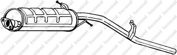 Глушитель выхлопных газов конечный 282357 BOSAL