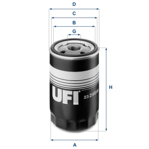 Масляный фильтр 23.249.00 UFI