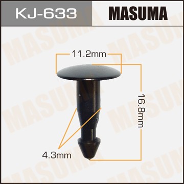 Клипса крепежная KJ633 MASUMA