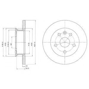 Тормозной диск BG2602 DELPHI