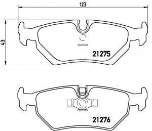 Комплект тормозных колодок, диско P36008 BREMBO