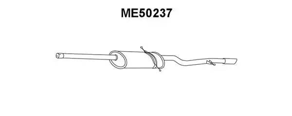 Глушитель выхлопных газов конечный ME50237 VENEPORTE