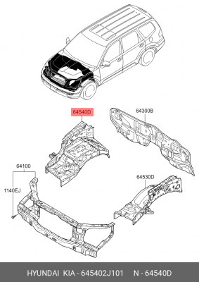 Деталь 645402J101 HYUNDAI KIA