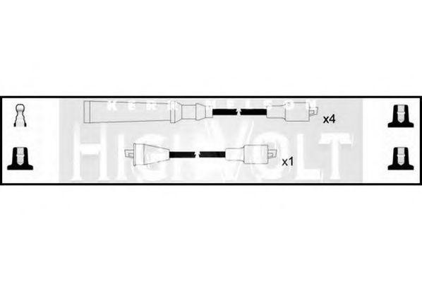 Ккомплект проводов зажигания OEF355 STANDARD