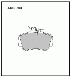 Колодки тормозные дисковые ADB0503 ALLIED NIPPON