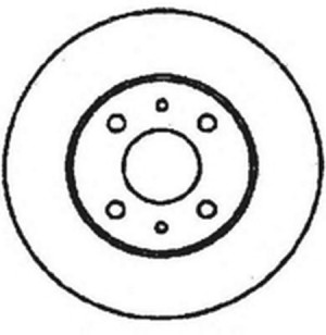 Тормозной диск 561328B BENDIX JURID