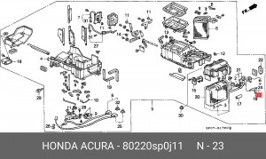 Расширительный клапан, кондиционер 80220SP0J11 HONDA