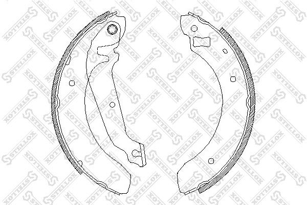 Колодки тормозные барабанные 073-100-SX STELLOX