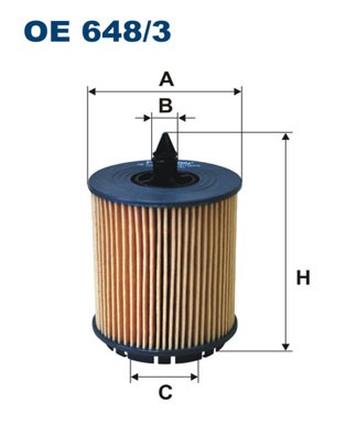 Фильтр масляный двигателя OE648/3 FILTRON