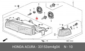 Основная фара 33153SM4G04 HONDA