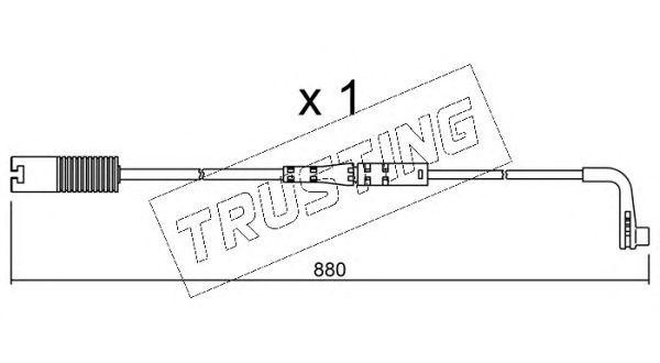 Сигнализатор, износ тормозных колодок SU.207 TRUSTING
