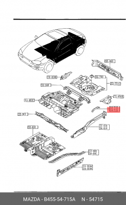 Деталь B455-54-715A MAZDA