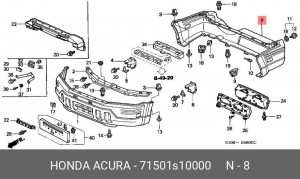 Буфер 71501S10000 HONDA