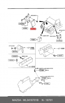 Деталь WL3418701B MAZDA