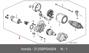 Стартер 31200P0A004 HONDA